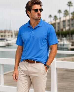 Columbia Men’s Blue Omni-Shade Performance Polo Shirt Size XL